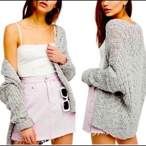 Free People Fun Times Chunky Knit Cardigan